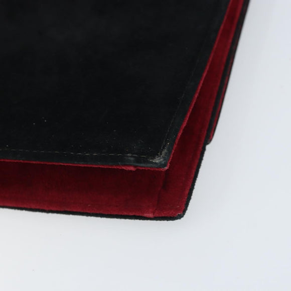 SAINT LAURENT Shoulder Bag Suede Bordeaux Gold Auth 172534