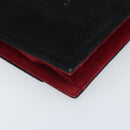SAINT LAURENT Shoulder Bag Suede Bordeaux Gold Auth 172534-13
