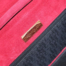 SAINT LAURENT Shoulder Bag Suede Bordeaux Gold Auth 172534-15