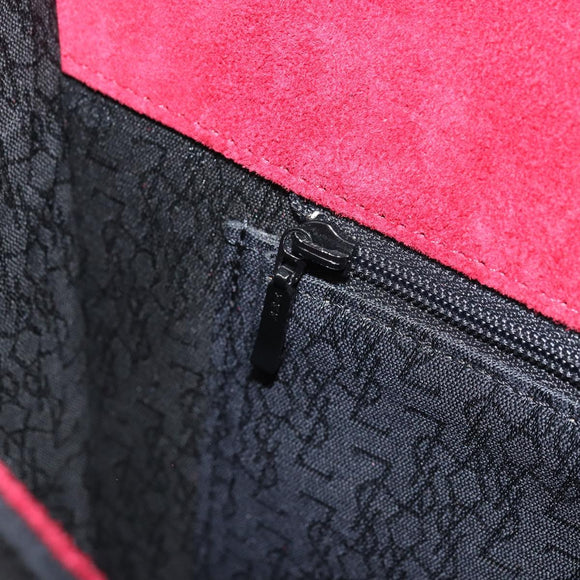 SAINT LAURENT Shoulder Bag Suede Bordeaux Gold Auth 172534