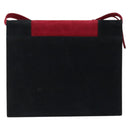 SAINT LAURENT Shoulder Bag Suede Bordeaux Gold Auth 172534-3
