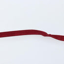 SAINT LAURENT Shoulder Bag Suede Bordeaux Gold Auth 172534-8