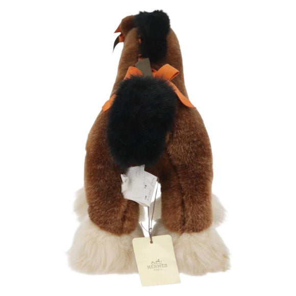HERMES Elmy PM Gevuld polyester Bruin Auth 172537M