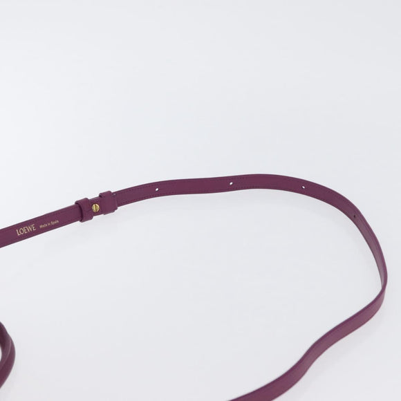 LOEWE Anagram Studio Ghibli Americana 28 Bag Leather 2way Purple Auth 172539SM