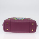 LOEWE Anagram Studio Ghibli Americana 28 Bag Leather 2way Purple Auth 172539SM-5