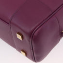 LOEWE Anagram Studio Ghibli Americana 28 Bag Leather 2way Purple Auth 172539SM-19