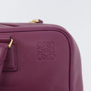 LOEWE Anagram Studio Ghibli Americana 28 Bag Leather 2way Purple Auth 172539SM-20
