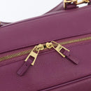 LOEWE Anagram Studio Ghibli Americana 28 Bag Leather 2way Purple Auth 172539SM-22