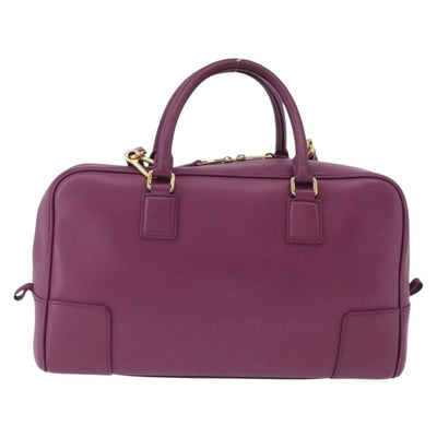 LOEWE Anagram Studio Ghibli Americana 28 Bag Leather 2way Purple Auth 172539SM - 0
