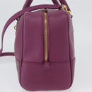 LOEWE Anagram Studio Ghibli Americana 28 Bag Leather 2way Purple Auth 172539SM-3
