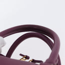 LOEWE Anagram Studio Ghibli Americana 28 Bag Leather 2way Purple Auth 172539SM-14