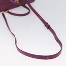 LOEWE Anagram Studio Ghibli Americana 28 Bag Leather 2way Purple Auth 172539SM-8
