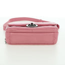 CHANEL Matelasse 22 Chain Bag Leather 2way Pink Silver CC Auth 172544SAM-5