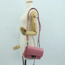 CHANEL Matelasse 22 Chain Bag Leather 2way Pink Silver CC Auth 172544SAM-28
