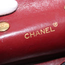 CHANEL Matelasse Chain Shoulder Bag Lamb Skin Black Gold CC Auth 172545SAV-22