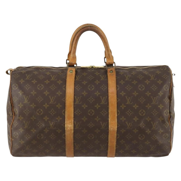 LOUIS VUITTON Monogram Keepall 50 Boston Bag M41426 LV Auth 172549