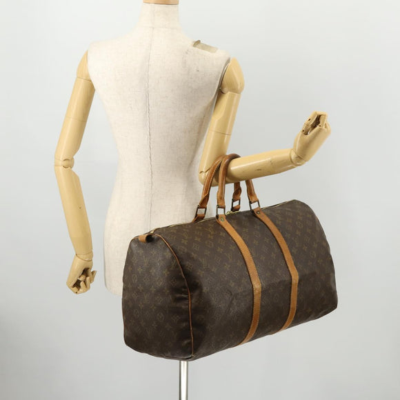 LOUIS VUITTON Monogram Keepall 50 Boston Bag M41426 LV Auth 172549