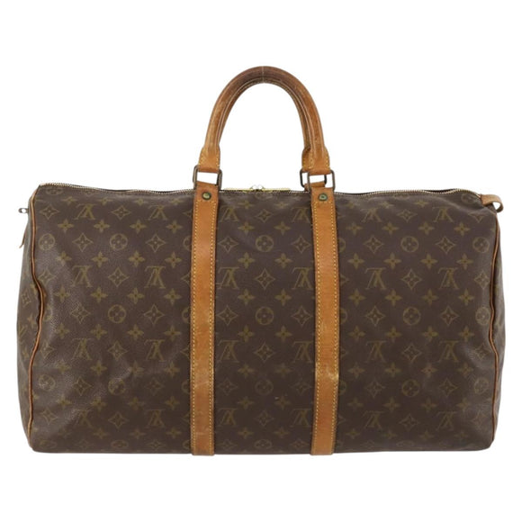 LOUIS VUITTON Monogram Keepall 50 Boston Bag M41426 LV Auth 172549