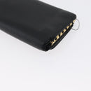 CHANEL Key Case Leather Black CC Auth 172555-16