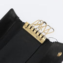 CHANEL Key Case Leather Black CC Auth 172555-10