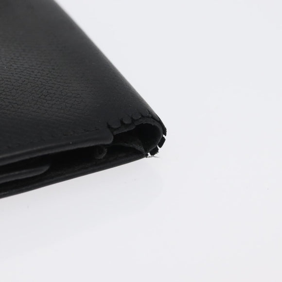 CHANEL Key Case Leather Black CC Auth 172555