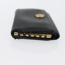CHANEL Key Case Leather Black CC Auth 172555-5