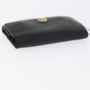 CHANEL Key Case Leather Black CC Auth 172555-6