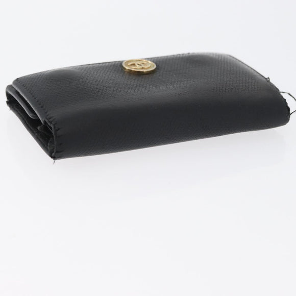 CHANEL Schlüsseletui Leder Schwarz CC Auth 172555