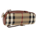 Burberrys Nova Check Golf Ball Case PVC Beige Auth 172556V-1