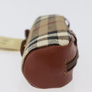 Burberrys Nova Check Golf Ball Case PVC Beige Auth 172556V-4