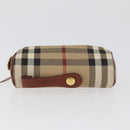 Burberrys Nova Check Golf Ball Case PVC Beige Auth 172556V-7