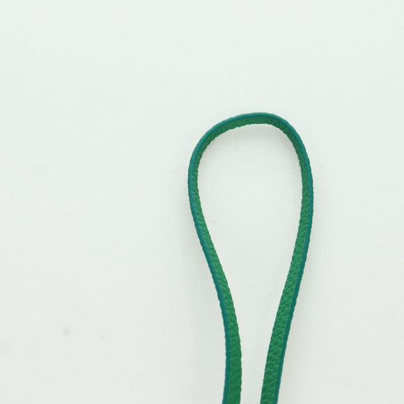 Salvatore Ferragamo Gancini Hugs Bag Charm Leather Green Silver Auth 172557M