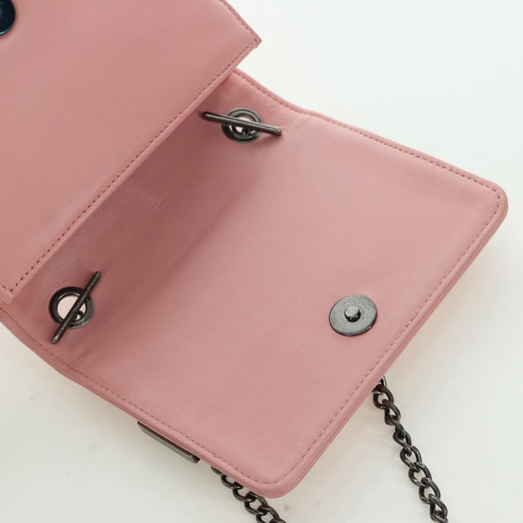 CHANEL Matelasse Lego Boy Chain Shoulder Bag Lamb Skin Pink CC Auth 172559SAM