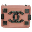 CHANEL Matelasse Lego Boy Chain Shoulder Bag Lamb Skin Pink CC Auth 172559SAM-13