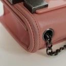 CHANEL Matelasse Lego Boy Chain Shoulder Bag Lamb Skin Pink CC Auth 172559SAM-7