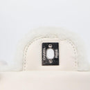 CHANEL Matelasse 25 Chain Shoulder Bag Mouton White Silver CC Auth 172561SM-20