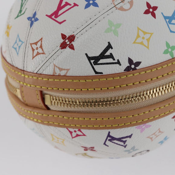 LOUIS VUITTON Monogram Multicolor LV x TM Rolling Bag White M13710 Auth 172562SM