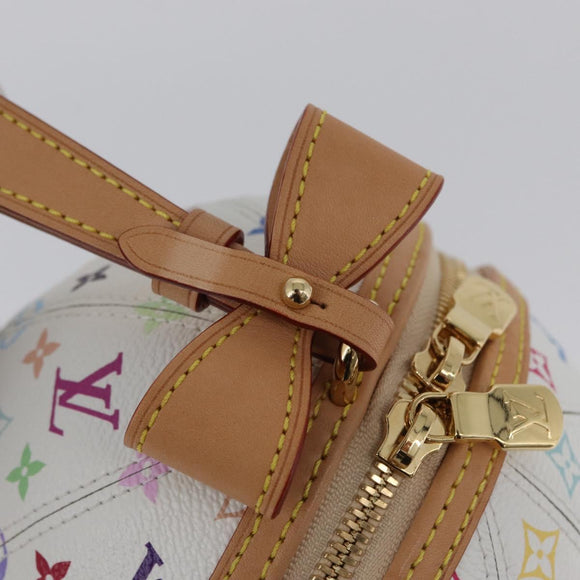 LOUIS VUITTON Monogram Multicolor LV x TM Rolling Bag White M13710 Auth 172562SM
