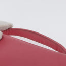Miu Miu Matelasse Wallet Hand Bag Leather Pink Gold Auth 172563-8