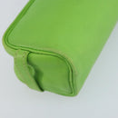 HERMES Scribe Pen Case Leather Light green Auth 172578-16