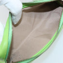 HERMES Scribe Pen Case Leather Light green Auth 172578-10