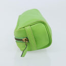 HERMES Scribe Pen Case Leather Light green Auth 172578-4