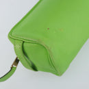 HERMES Scribe Pen Case Leather Light green Auth 172578-14