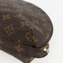 LOUIS VUITTON Monogram Trousse Demi Ronde Cosmetic Pouch M47520 LV Auth 172583-15