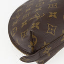 LOUIS VUITTON Monogram Trousse Demi Ronde Cosmetic Pouch M47520 LV Auth 172583-16