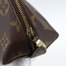 LOUIS VUITTON Monogram Trousse Demi Ronde Cosmetic Pouch M47520 LV Auth 172583-8