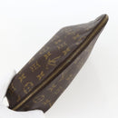 LOUIS VUITTON Monogram Trousse Demi Ronde Cosmetic Pouch M47520 LV Auth 172583-5