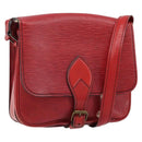 LOUIS VUITTON Epi Cartesier MM Shoulder Bag Red M52247 LV Auth 172584-1