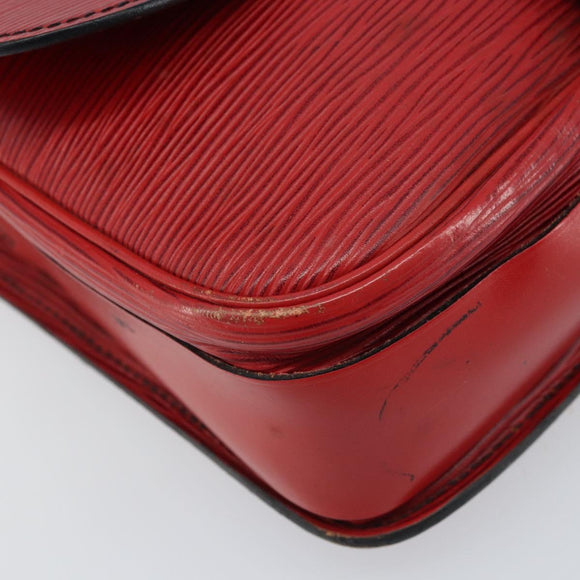 LOUIS VUITTON Epi Cartesier MM Shoulder Bag Red M52247 LV Auth 172584