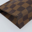 LOUIS VUITTON Damier Ebene Poche Toilette 15 Pouch N47548 LV Auth 172588V-16